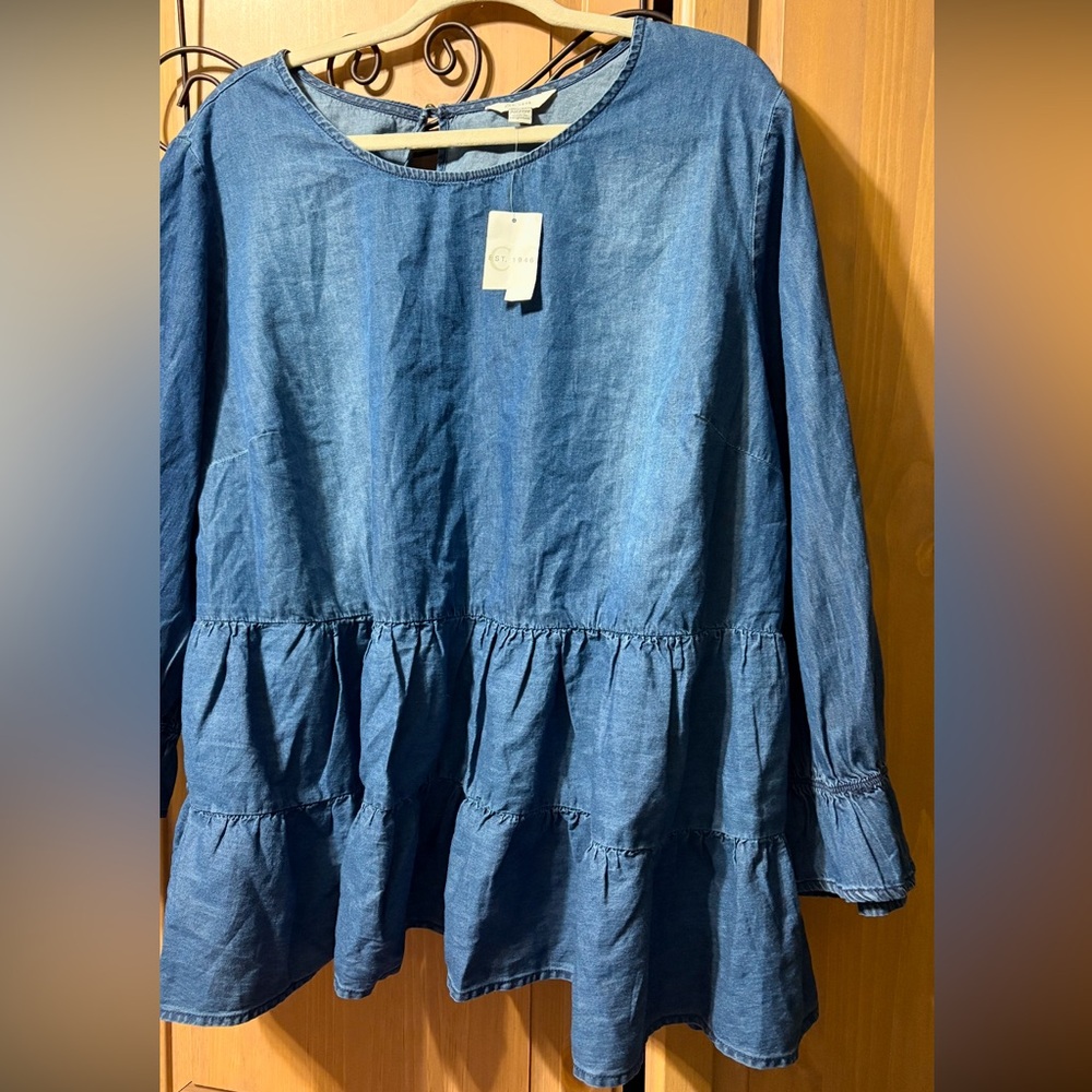 Denim top. Size 22/24